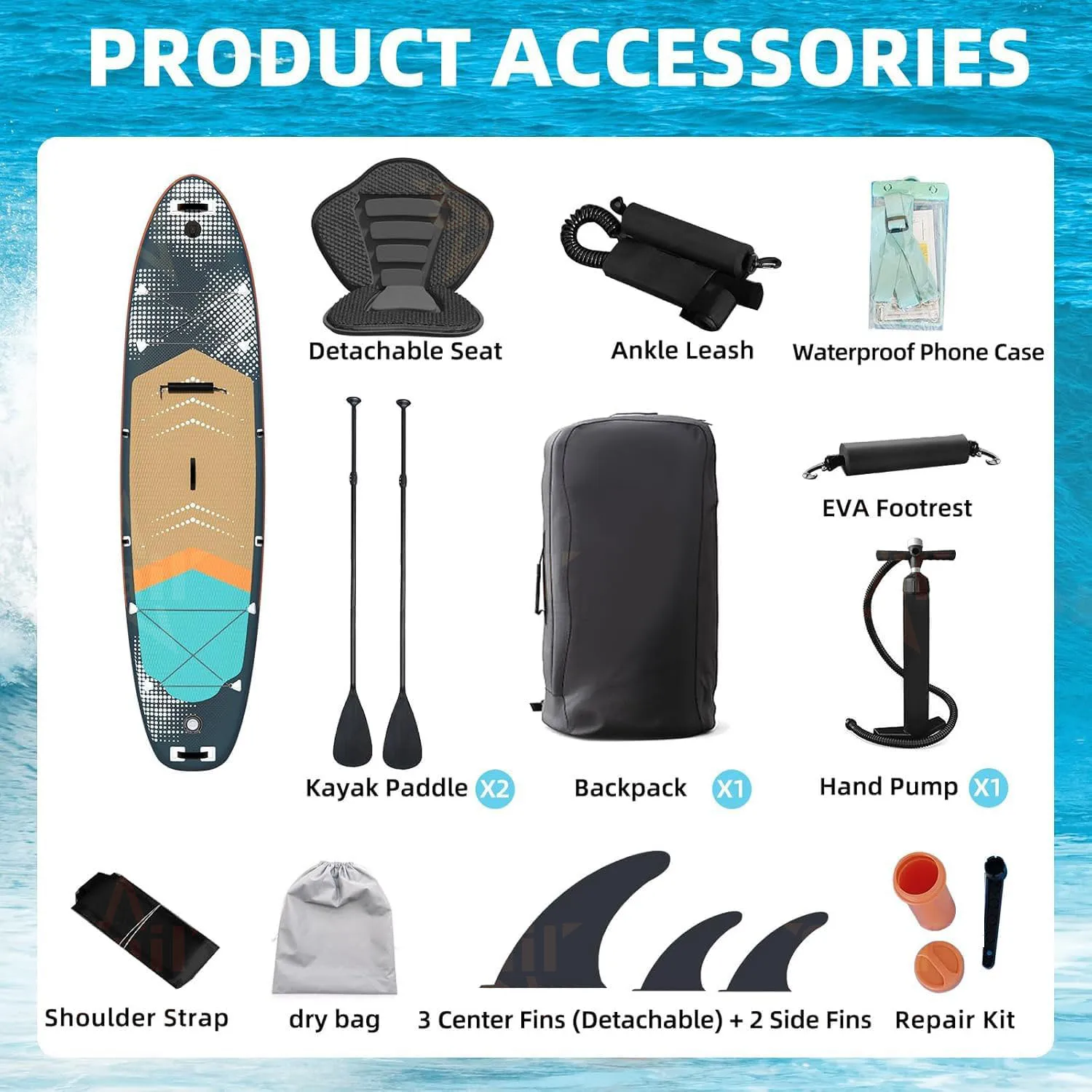 Multi-Purpose Inflatable Stand - Fishing Backpack recension och pris
