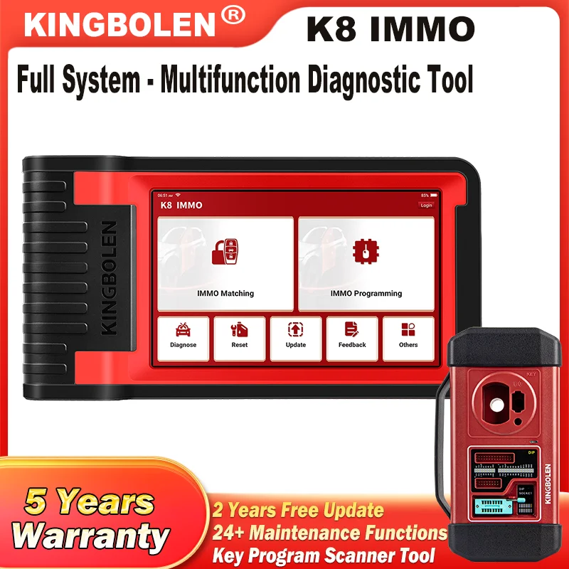 

KINGBOLEN K8 IMMO Key Program Tools OBD2 Scanner Car Immobilizer programmer All System Diagnostic Tools pk LAUNCH IMMO Elite X-P