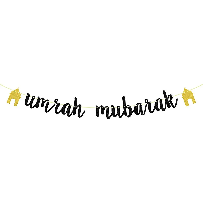 Umrah Mubarak Banner Eid Mubarak Banner Party Decorations Supplies