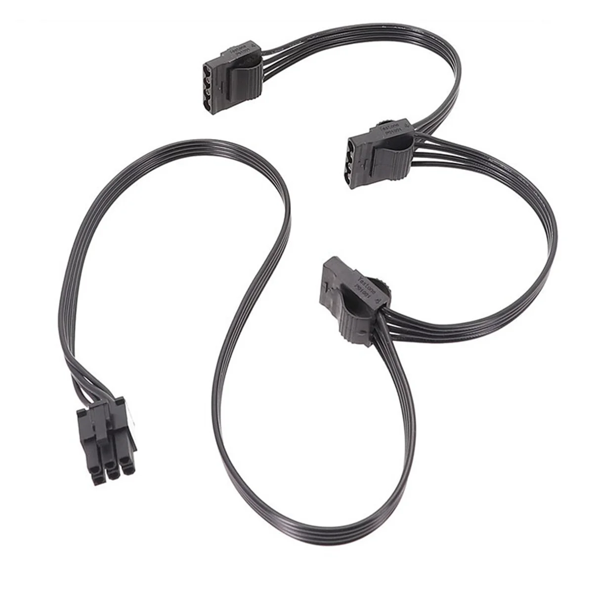 A05RP PCIe 6Pin ذكر إلى 3 IDE كابل إمداد الطاقة لسلسلة X-1050XM2 X-1250XM2 X-Series - X-650 KM3 X-750 KM3 X-850 KM3 PSU