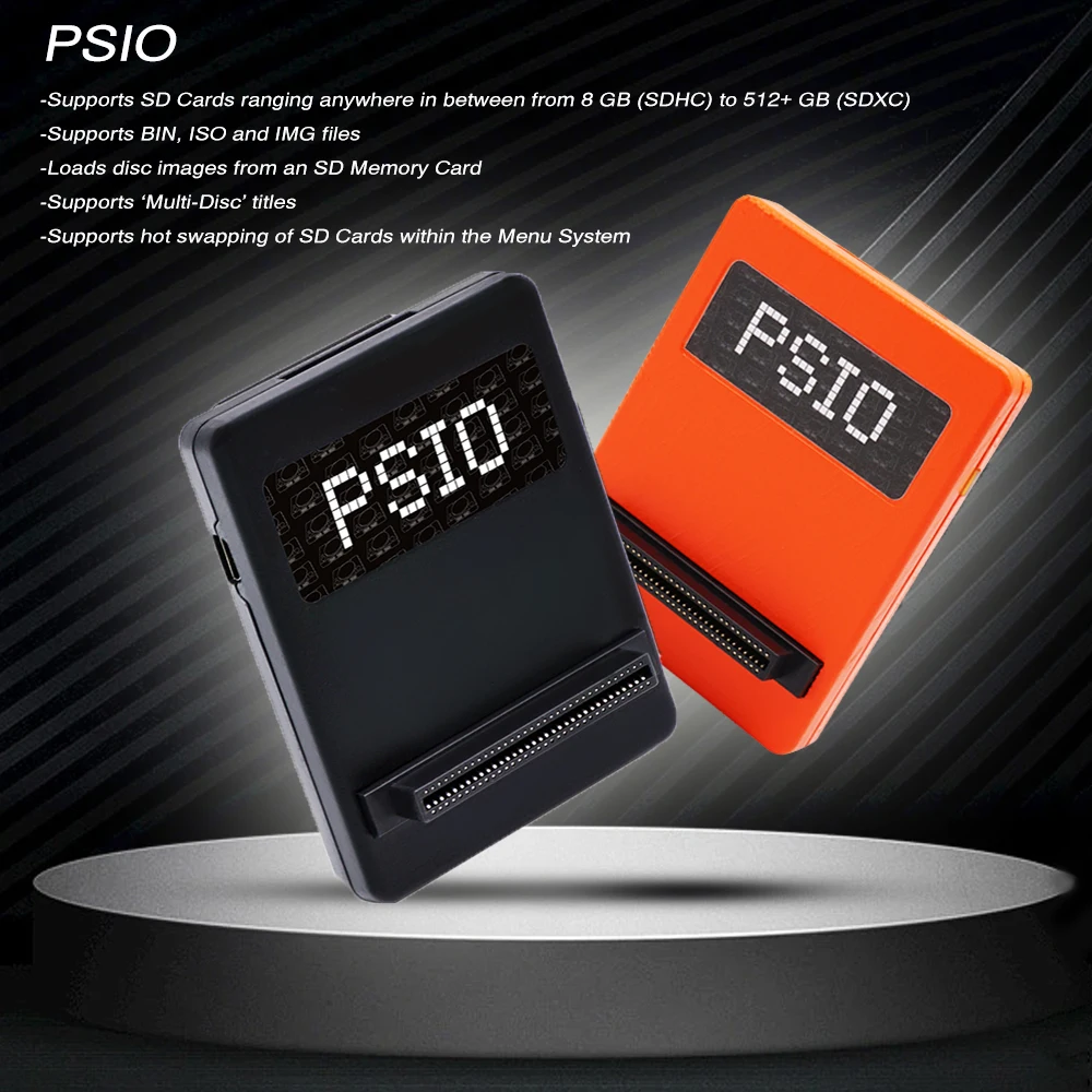 PSIO Kit de emulador de Unidad óptica para PS1, accesorios de juegos Retro, Fat