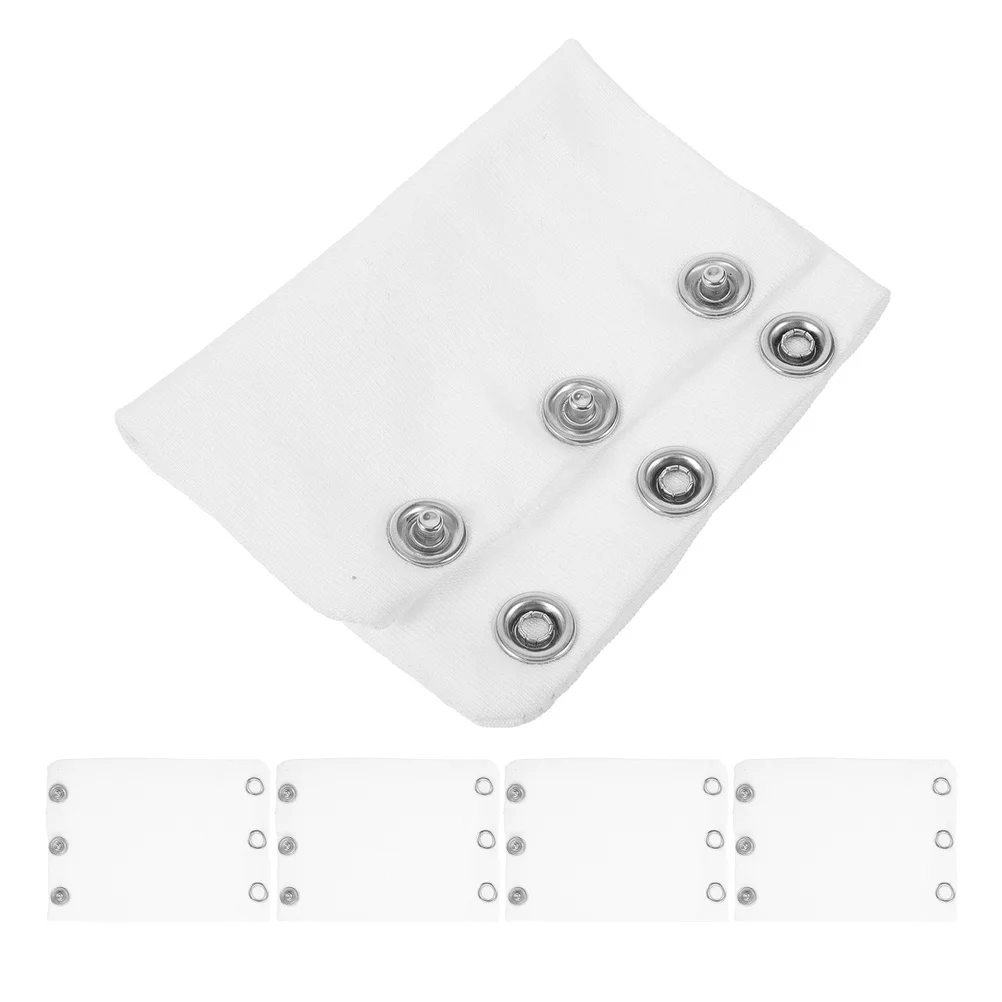 ชุดบอดี้สูทแบบต่อขยาย 5 ชิ้น ผ้าสองชั้นเนื้อนุ่ม ติดกระดุมแป๊ก ช่วยเพิ่มความสบาย อุปกรณ์เสริมสำหรับเสื้อผ้า