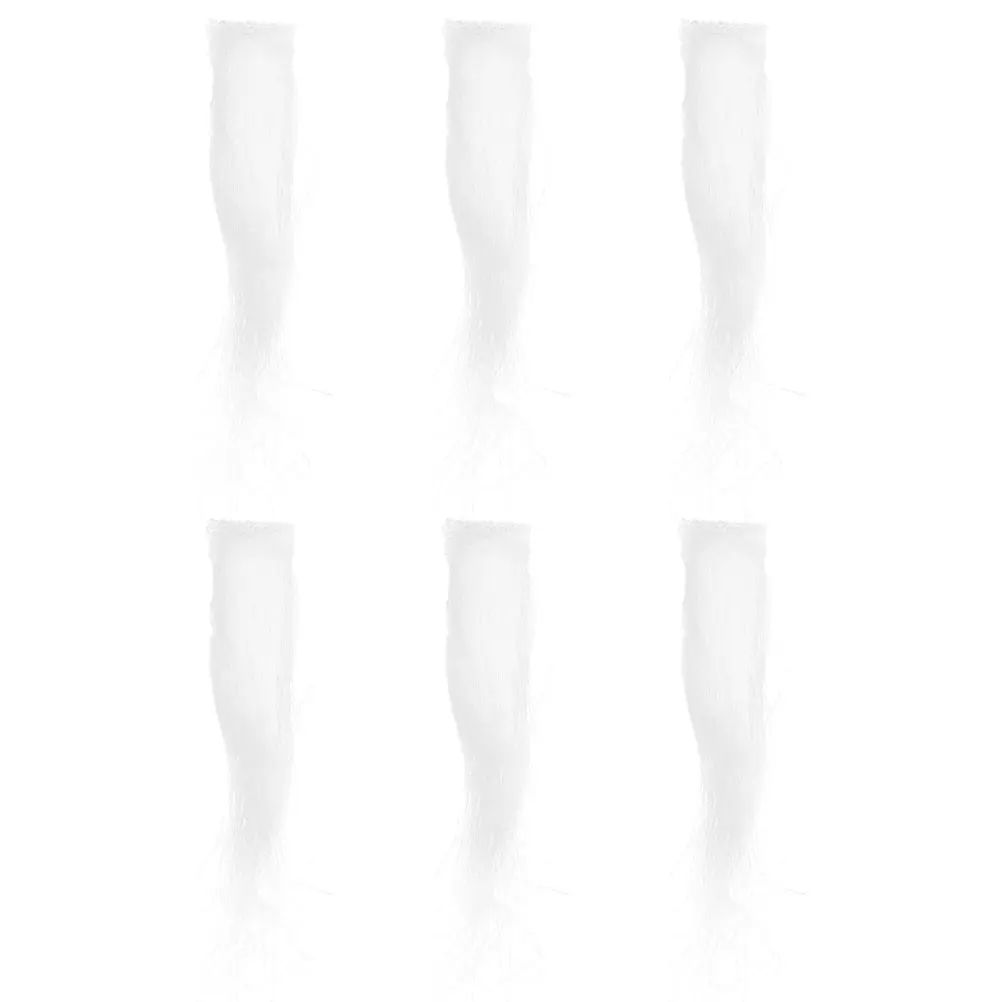 

Santa Eyebrows Fabric Fake Black Hair Christmas Costume White Faux Reusable Easy Application Facial Hair