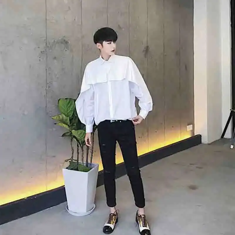 Personalized Art Loose Summer And Men's Spring Simple 2025 Literature Dark Forest Casual Shirt Hair Stylist Tren