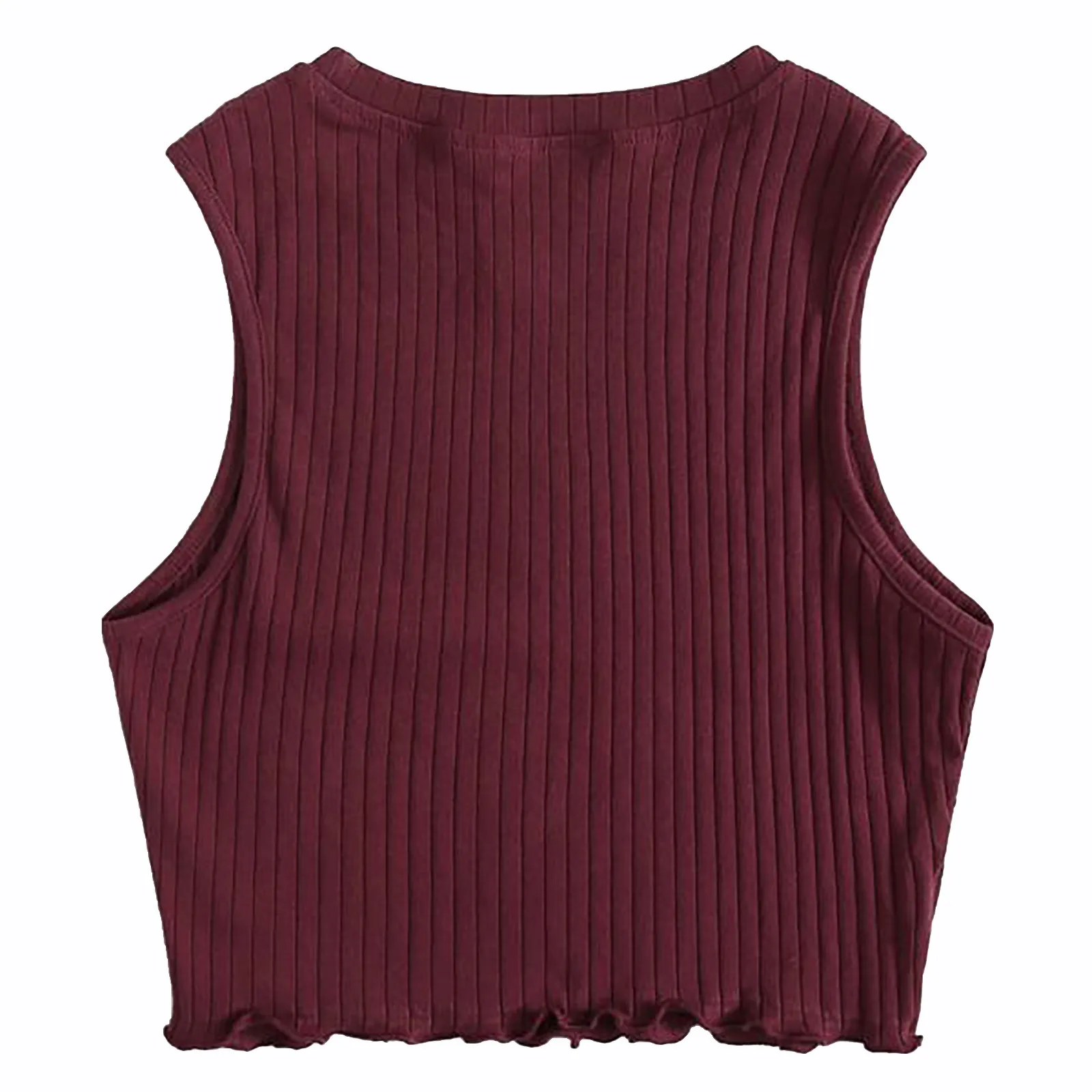 O-neck Knitted Top Women Y2K Tank Top Half Neck Vest Female Sleeveless Sweater Chic Cut Out Streetwear Solid Skinny Tube Top