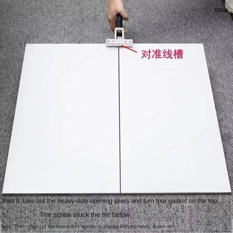 NEW 60/90/120CM Glass Tile Push Knife Ceramic Tile Opener Vitrified Brick Rock Cutter Slab Cutting Machine Cut Tools With Pliers