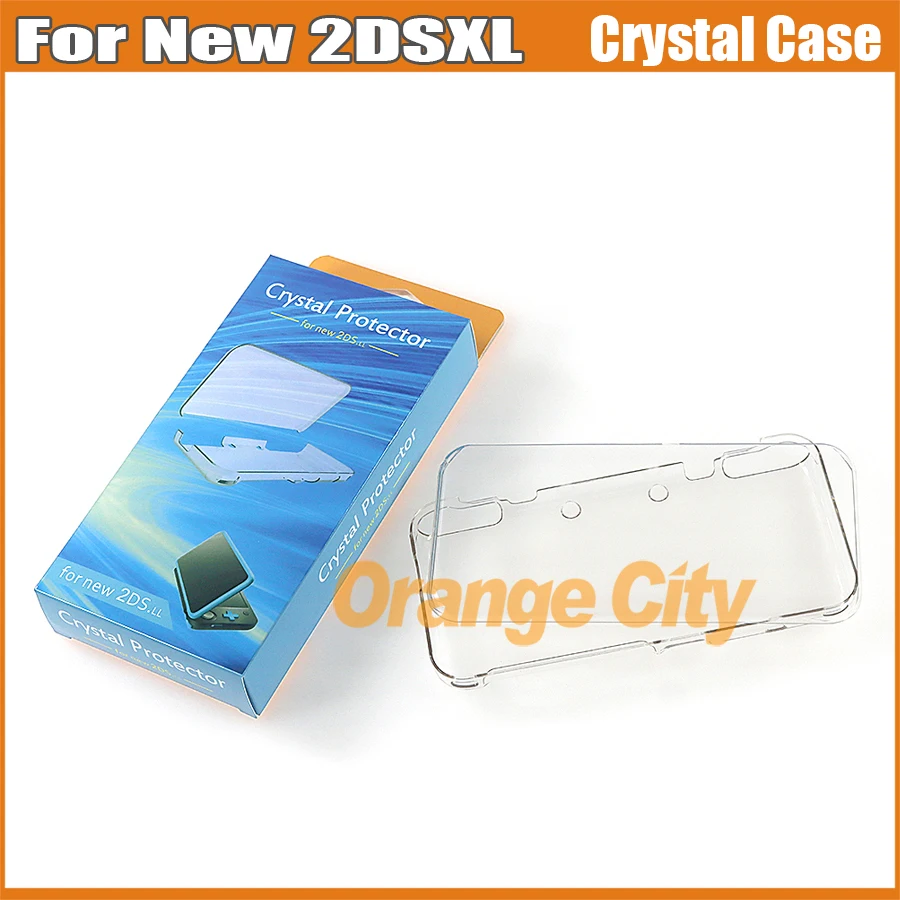 

10PCS Clear Protective Crystal Cover Case For Nintendo New 2DS XL LL Hard Carry Guard Cover Skin Case Game Console Accessories