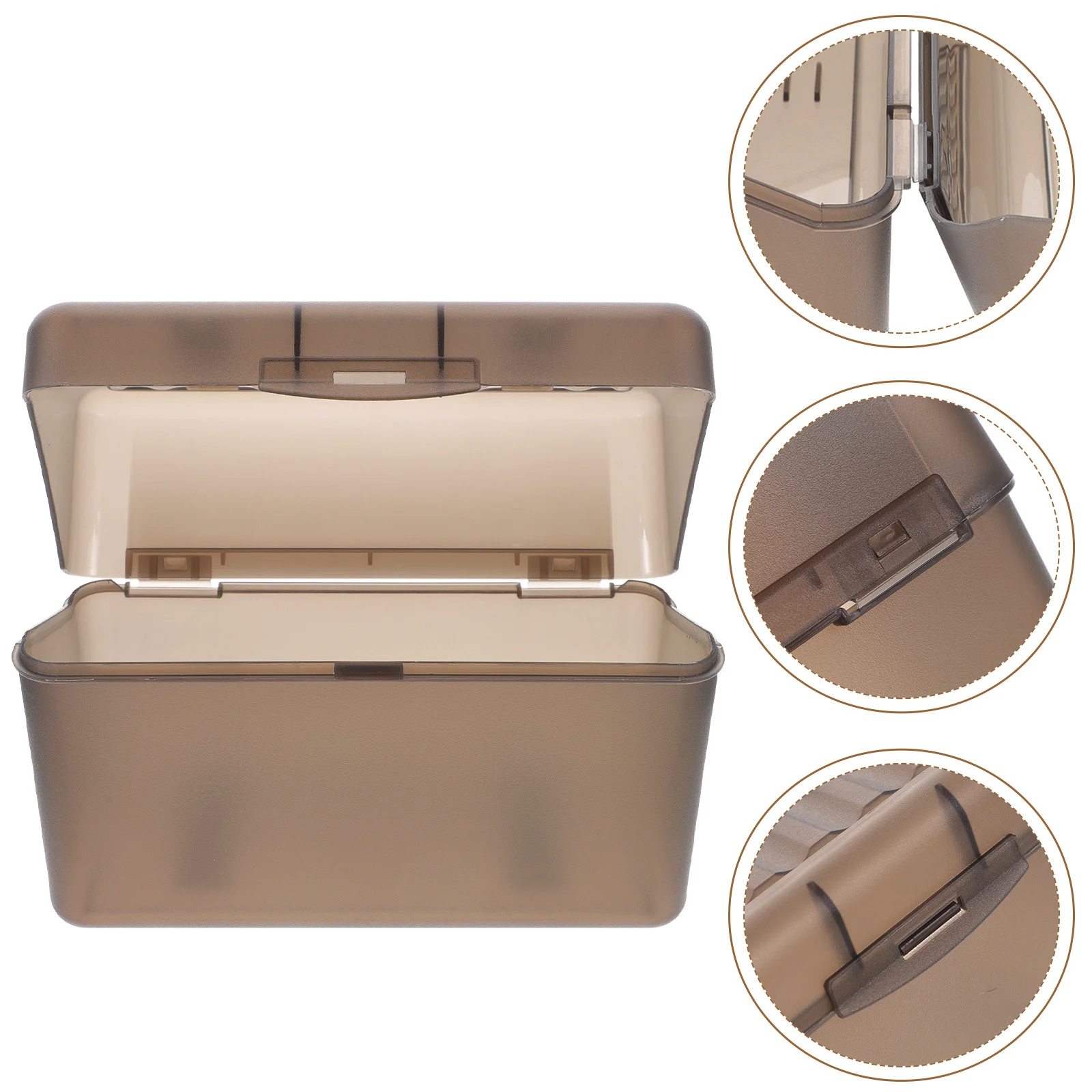 

Business Card Box Desktop Cards Holder Plastic Organizer Sturdy Non Slip Base Office Supply Storage Stand Plastic Cards Stand