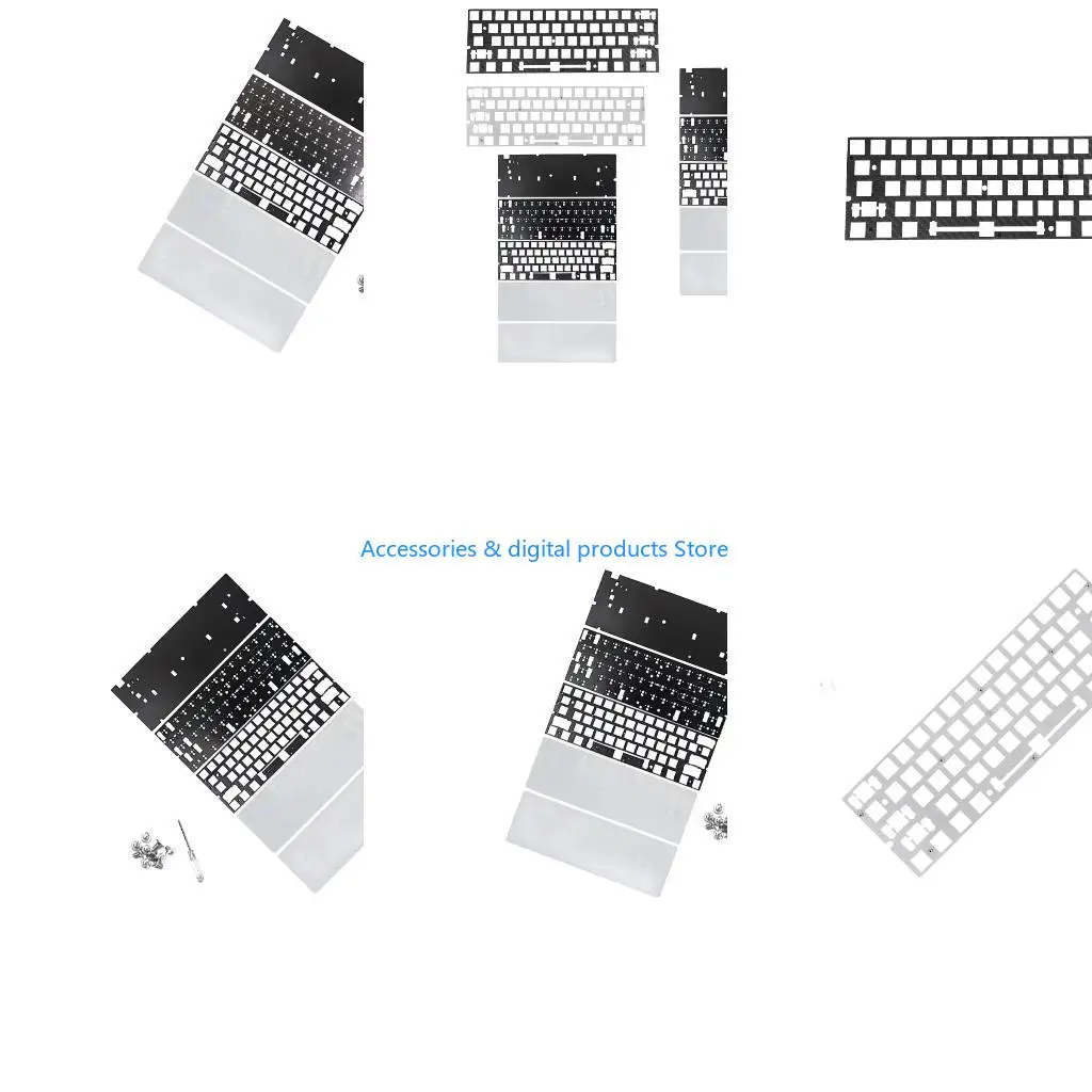 77JD Keyboards Positioning Board Plate Sound Optimization For 60% Keyboards Enhances Acoustic Quality And Typing Experience