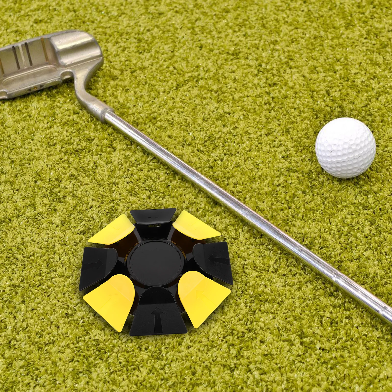 

1pc Golf Training Accessory Durable ABS Material All Direction Practice Hole Improve Skills Indoor Putting Cup Golf Putter