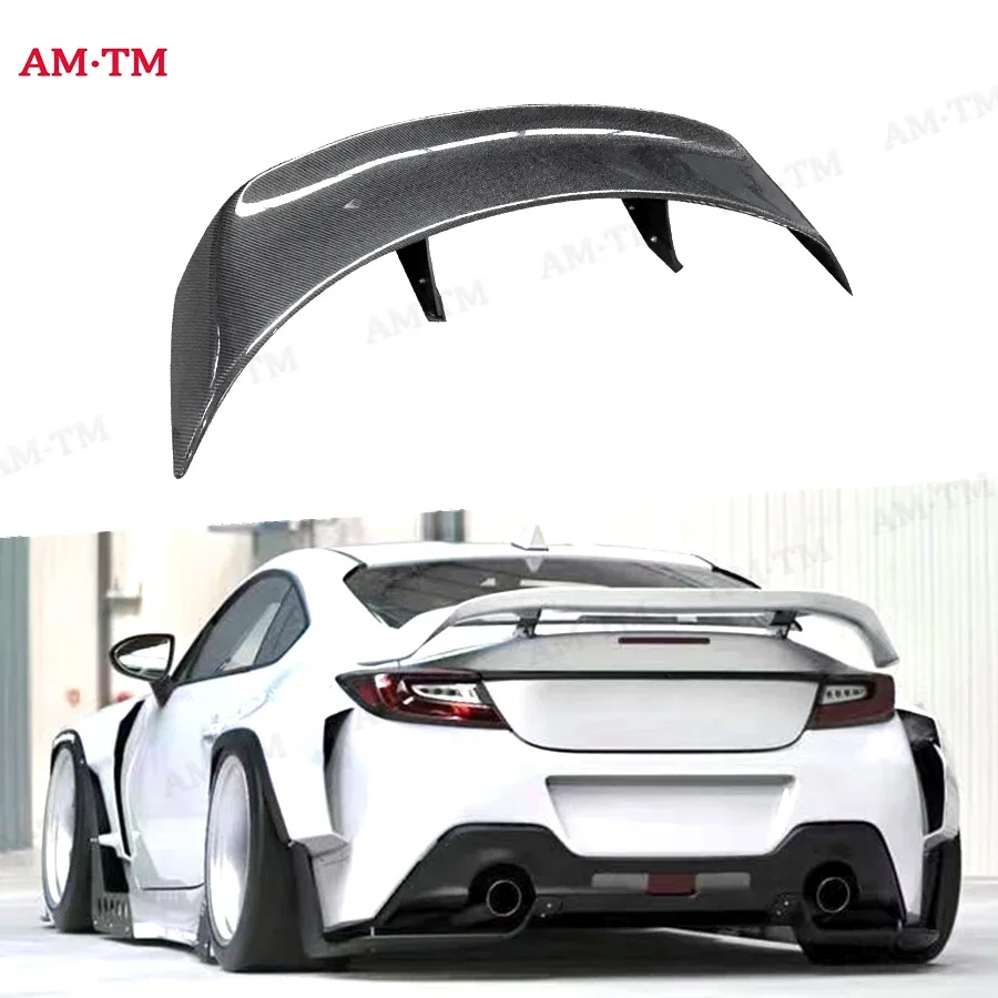 For Toyota GR86 Subaru BRZ Rocket Rabbit Style Carbon Fiber Tail fins Rear Trunk Spoiler Guide Wing Rear Wing Car Trunk Diverter