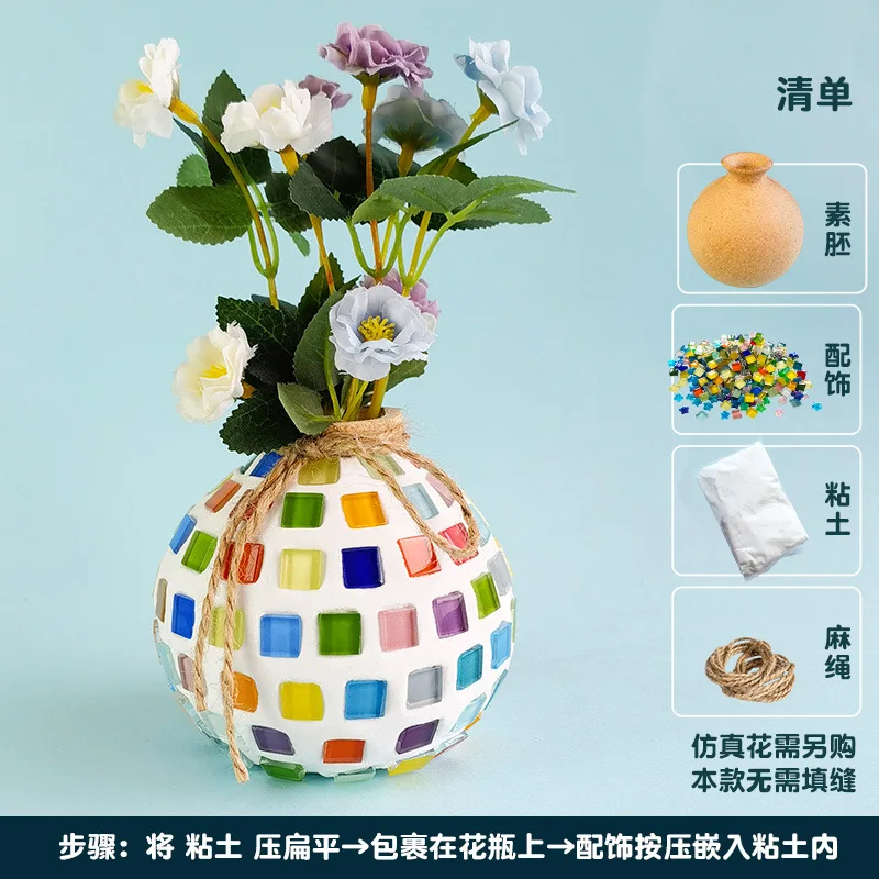 Handmade DIY Material Package for Vase Making Creative and Educational Gift for Parent-child Activities