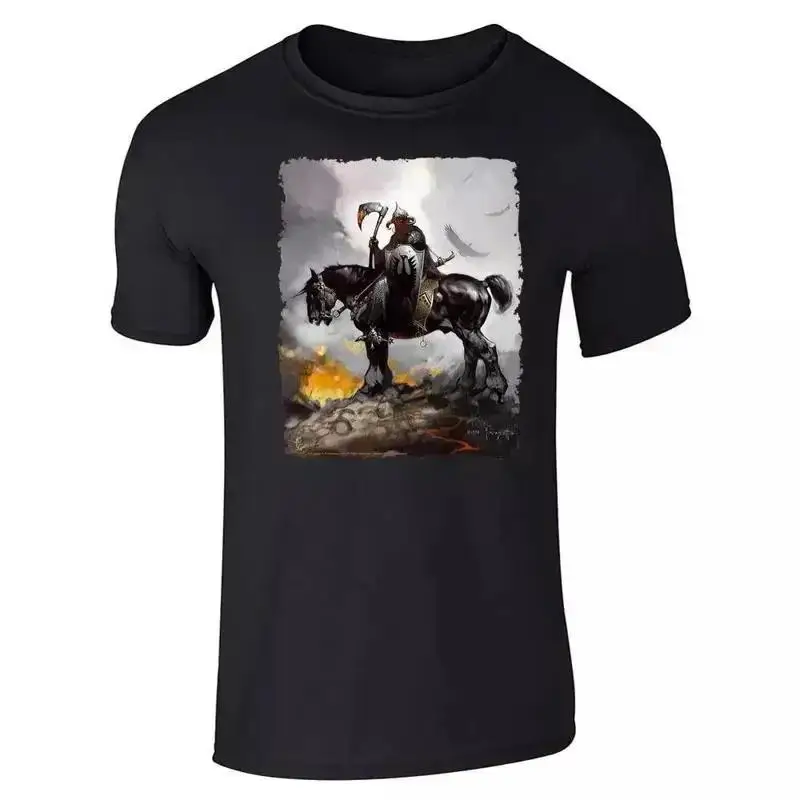 Death Dealer By Frank Frazetta Art Horror T Shirt Full Size S 4Xl