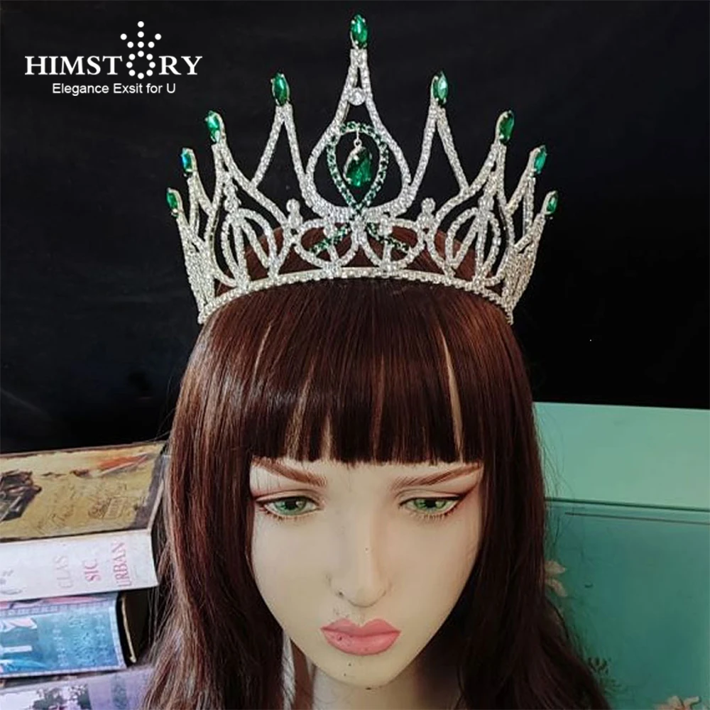 

Роскошная Хрустальная капля HIMSTORY, королева, свадебная корона, фотосессия, аксессуары для волос