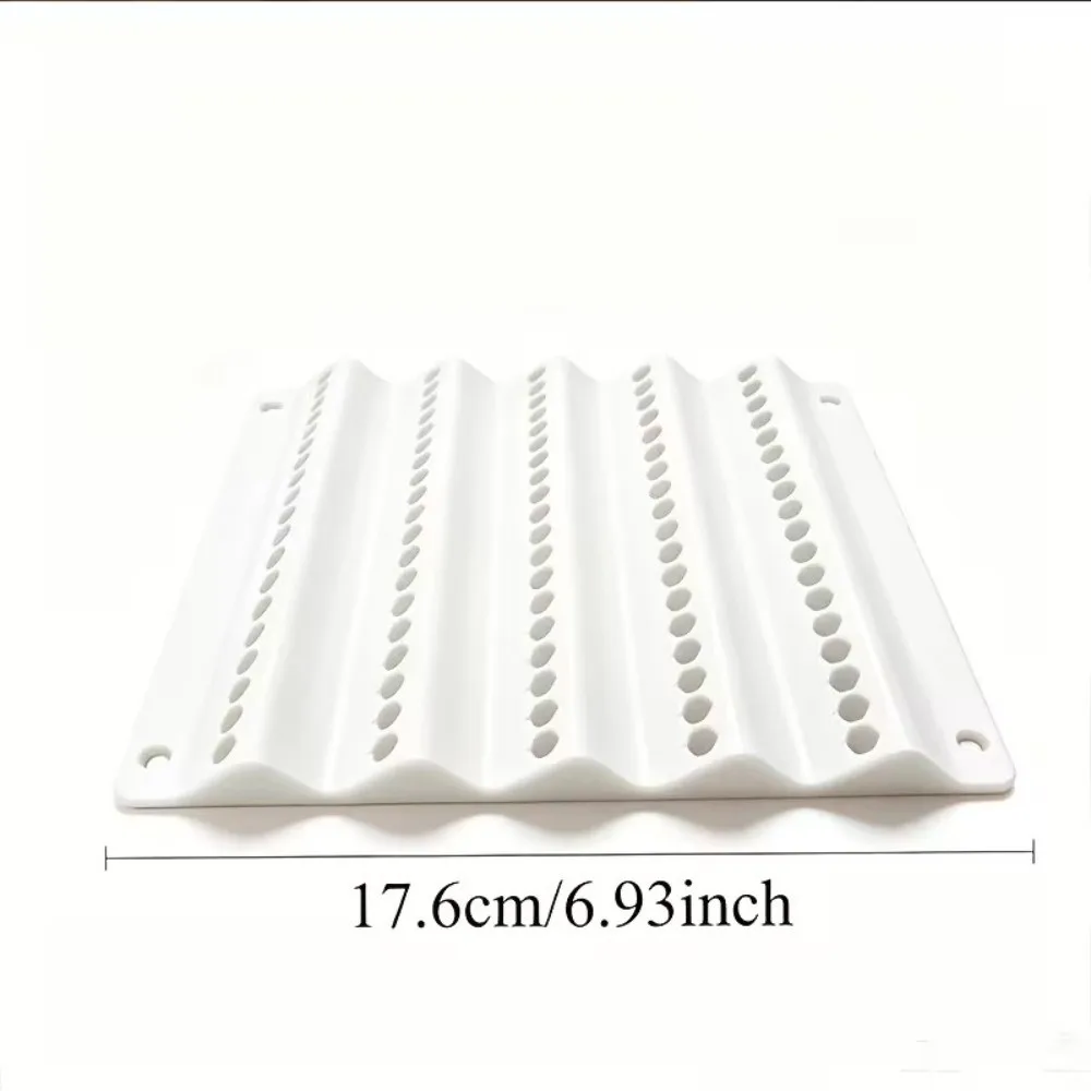 Stable Wall Mount Drill Bit Storage Rack Multi Slot Plastic Drill Bit Holder Clear Marking Stable Frame Tool Rack Garage Store
