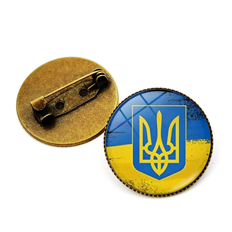 Ukrainian Brooch Students Clothing Badge Metal Retro Brooch Jewelry Pin Accessories