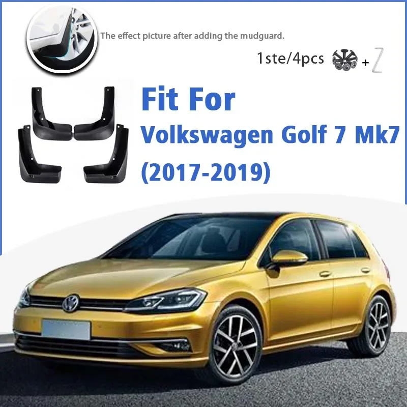 For Volkswagen VW Golf 7 MK7 2014 2015 2016 2017 2018 2019 Mudflaps Fender Mud Flap Guards Splash Mudguard Car Accessories 4pcs