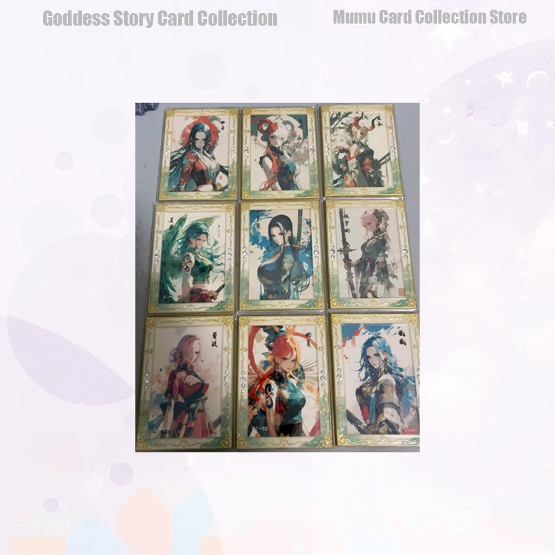 Japanese Anime ONE PIECE Metal Collector's Cards Nefertari D Vivi Yamato Boa Hancock Perona Vinsmoke Reiju Collectible Cards