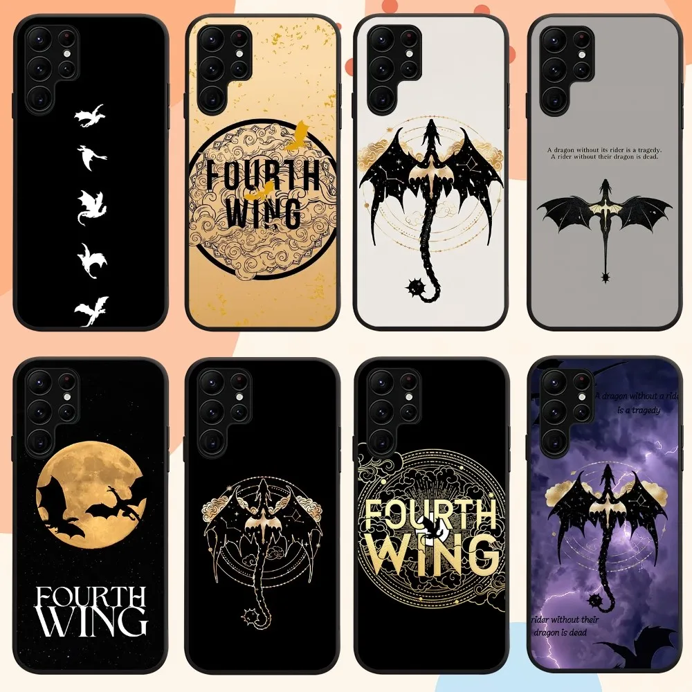 Novel F-Fourth Wing Gordon Phone Case For Samsung Galaxy S24 S21 10 Plus S22 S23 S30 Note 20 Lite FE Ultra Shell