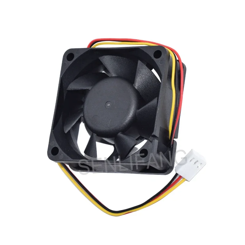 Ventilador do inversor quadrado, 3Pin, EFC-06E12D, DC 12V, 60A, 6025, 60x60x25mm