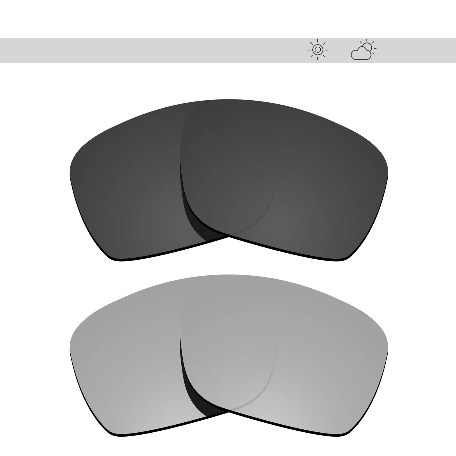 Glintbay Polarized Replacement Sunglasses Lenses for Burberry BE3074 63mm - Multiple Options (Only lenses)