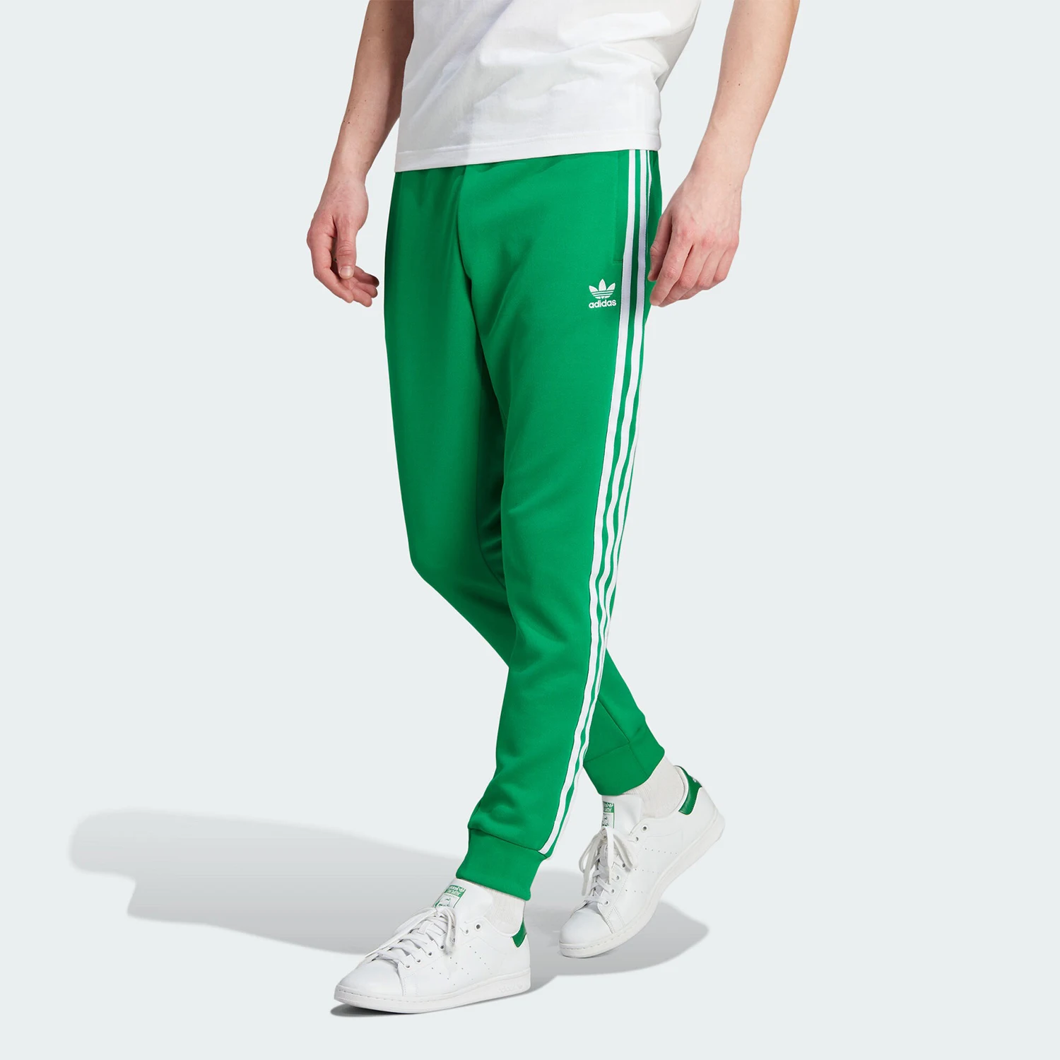Adidas Original tres rayas nuevos pantalones deportivos retro ajustados para hombre IK3515