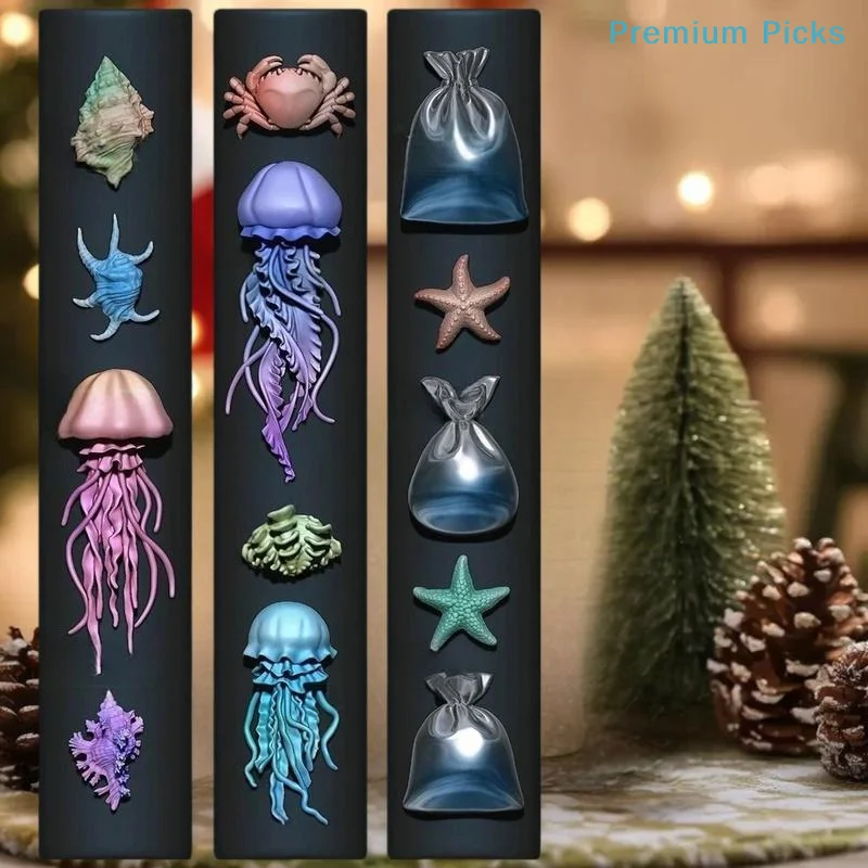 3D Ocean Series Silicone Nail  - Art Craft Jellyfish recension och pris