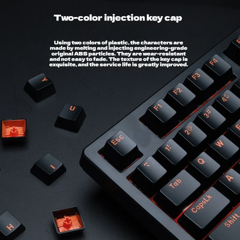 Dareu DK100 Mechanical Keyboard 87-Key Blue Black Tea Switches Gaming Desktop Laptop External Keyboard For Consumer Electronics