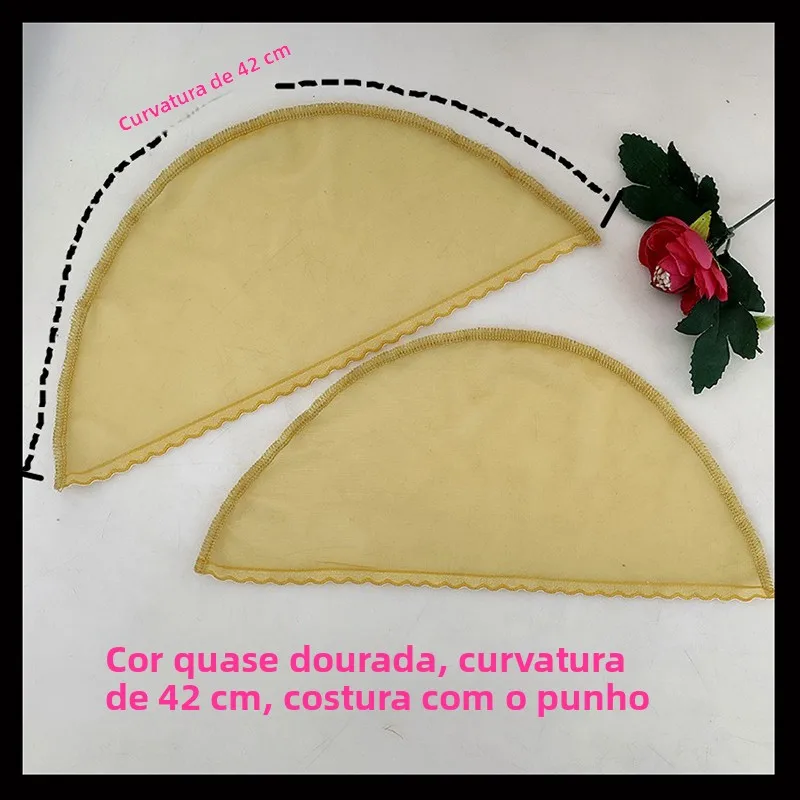 luvas-femininas-sem-mangas-de-renda-meio-comprimento-costuradas-a-mao-amarelas-com-alca-mangas-falsas-com-design-floral