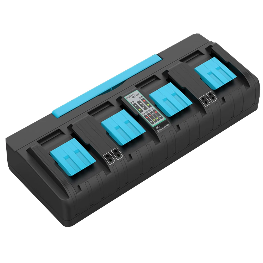 

Compatible Battery Charger 4-Port Battery Charger Fast Charging With 12A Output High Performance Charging For BL1830