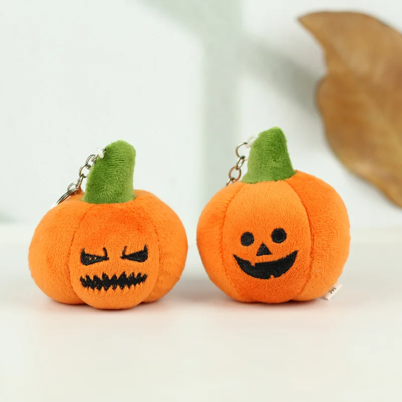 7CM Halloween Pluche Spook Sleutelhanger Creatieve Spookachtige Pompoen Decor Leuke Tas Rugzak Accessoires Ornamenten Vakantie Kerstcadeau