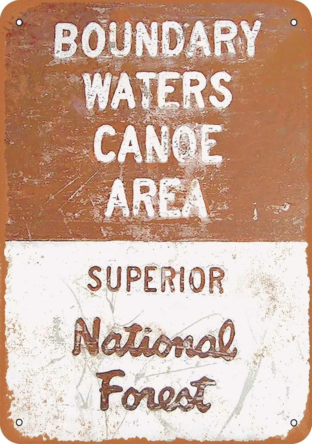 Boundary Waters Canoe Area Home Decoration Retro Metal Tin Sign 8x12 inches sign