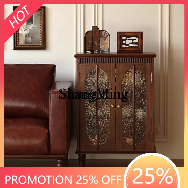 

ZYY all solid wood dining side cabinet integrated wall storage multi-functional cherry wood storage wine cabinet