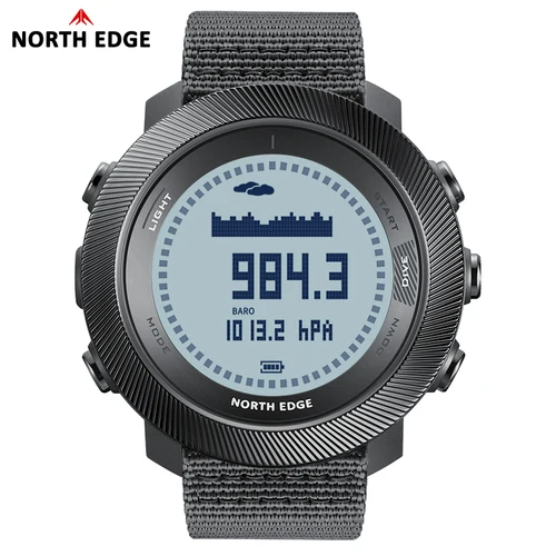 Imagen 2 del producto NORTH EDGE APACHE-D reloj Digital de buceo libre para hombres deportes al aire libre natación impermeable 100M altitud barómetro brújula relojes de pulsera