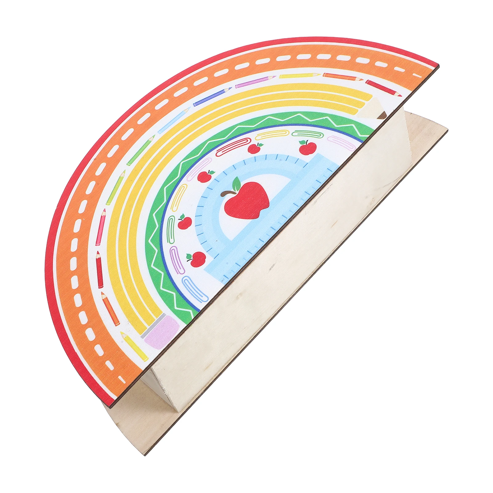 

Wooden Pen Holder Desk Organizer Rainbow Colorful Cup Storage Pencil Dispenser Classroom Accessories Teacher Gift Wooden Pencil