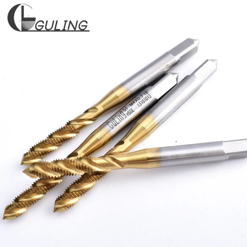 GULING HSSE-M35 JIS Standard Insert Spiral Fluted Tap STI ST M1.4 M1.6 M2 M3 M4 M5 M6 M8 M10 M12 Machine Screw Thread Taps