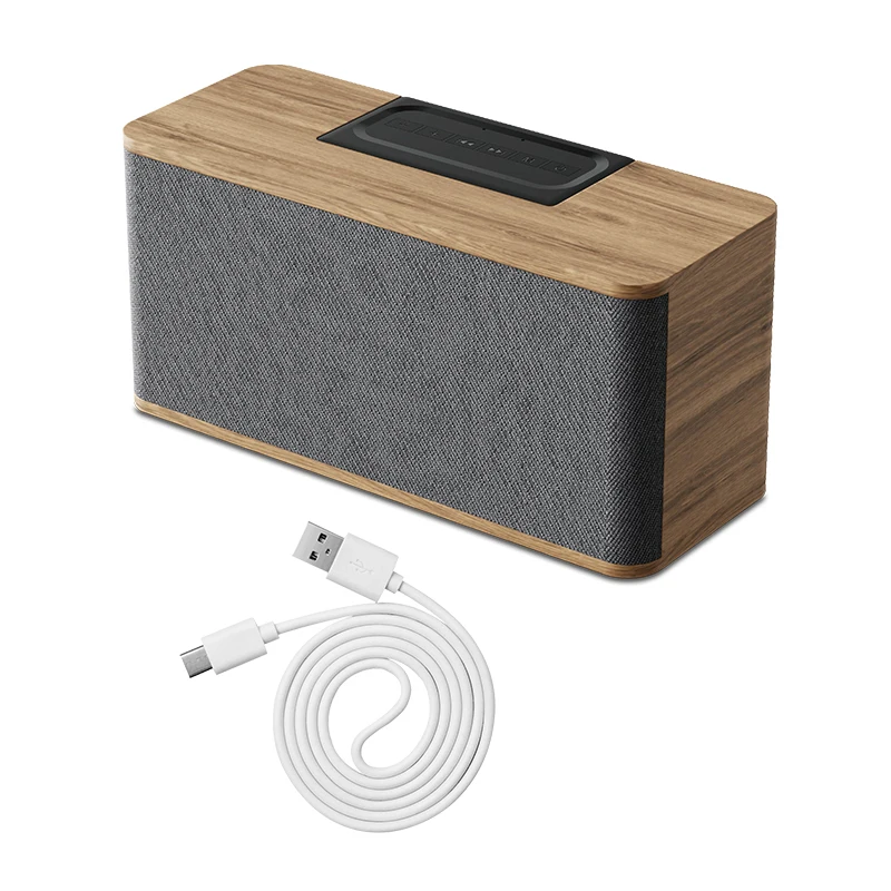 Home Retro  Speaker Full Range 2.5 Inch Small Home Wooden Desk Speaker Bookshelf Mini Wireless Portable Music Player