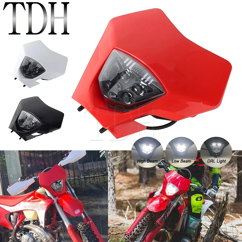 

Motorcycle Headlight Headlamp LED Head Light Supermoto Fairing For Gas Gas EC 250 300 250F 350F EX300 250F 350F 450F MC 250F 21+