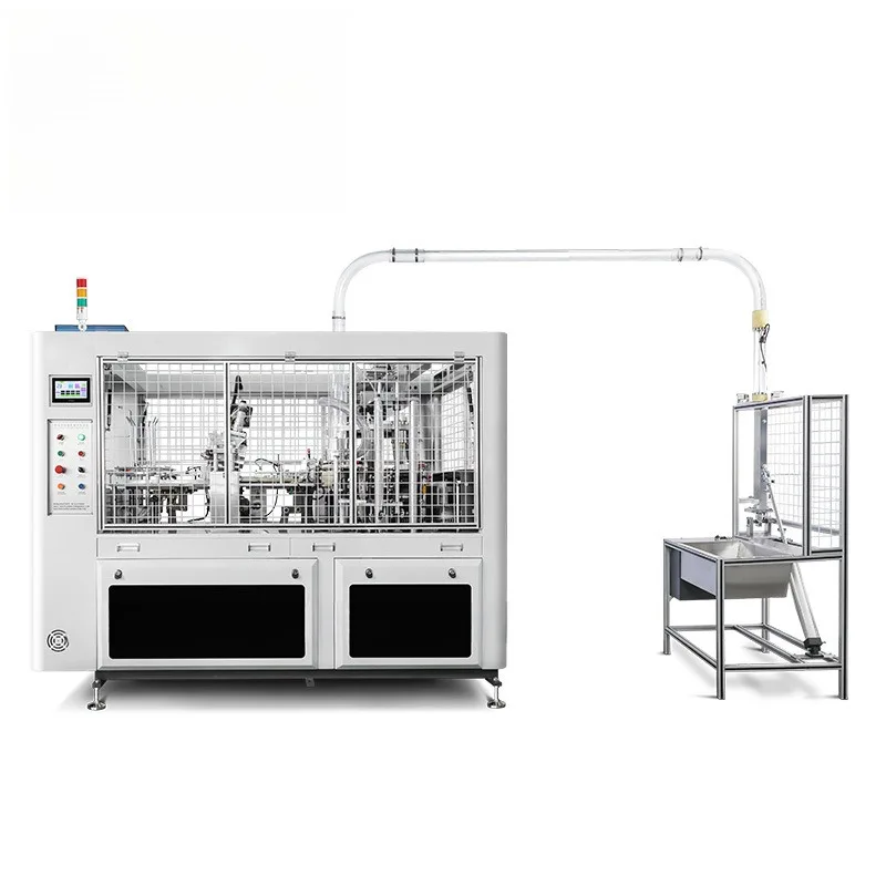 2023 New Design Fully Automatic High Speed Milk Tea Disposable Production Paper Cup Machine