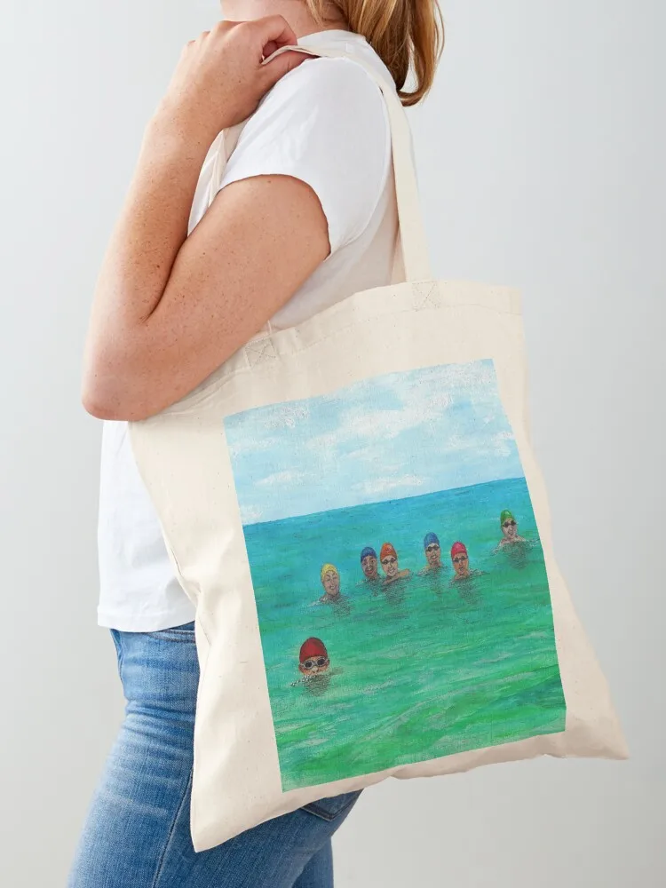 

Wild Swimming-Swimming Group-Swimming In The Ocean-Lake-River-Cold Water Swimmer Tote Bag