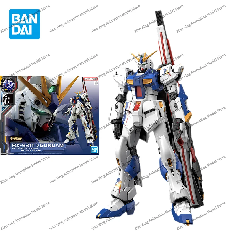 Bandai Original GUNDAM Anime PB Limited RG 1/144 RX-93 Ff V GUNDAM Action Figure Toys Collectible Model Gifts for Children