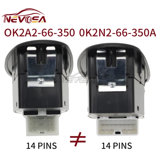 Imagen 2 del producto 0K2N2-66-350A para Kia Sephia Sedan controlador delantero izquierdo maestro interruptor de ventanilla eléctrica botón 0K2N 266350 Un 0K2A2-66-350 ok2a 266350