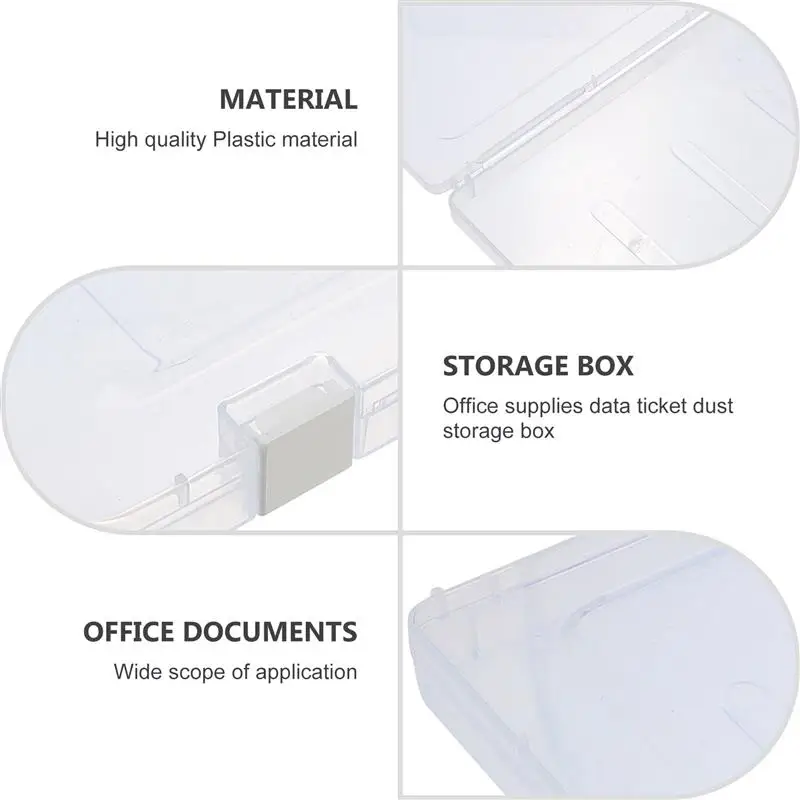 Imagem -06 - Caixa de Armazenamento de Plástico para Documento Limpar Documento Organizador Titular do Escritório Portátil Arquivos Bins Bin Puzzle Lock Gavetas a5 Bin