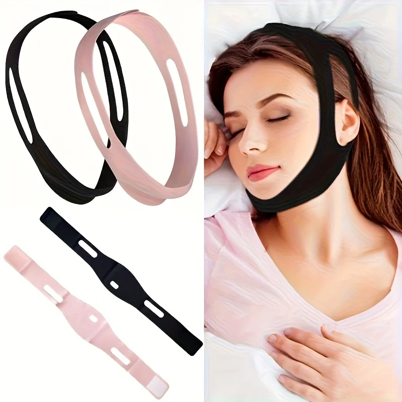 1Pc Anti-Snoring Chin Strap For Men & Women - Breathable Sleep Aid, Mouth Breathing Correction, Comfort Fit