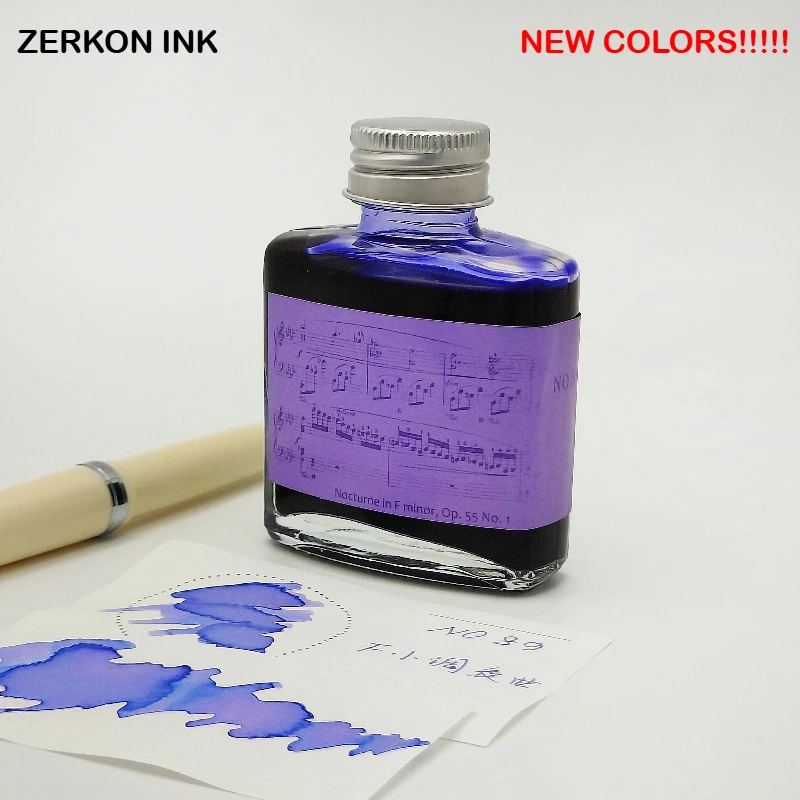 Zerkon ink 59 Colors Sheen Fountain Pen Ink 5ml Gradient Color Ink for Majohn JINHAO Hongdian Stationery School Supplies