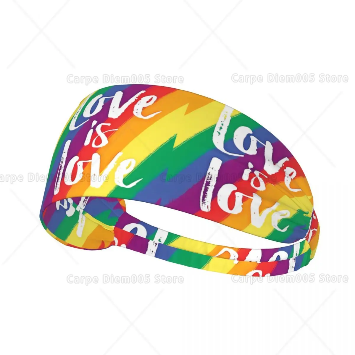 

Женские повязки на голову для тренировок Love Is Love в радужную полоску, эластичная повязка на голову для тренировок для фитнеса, йоги