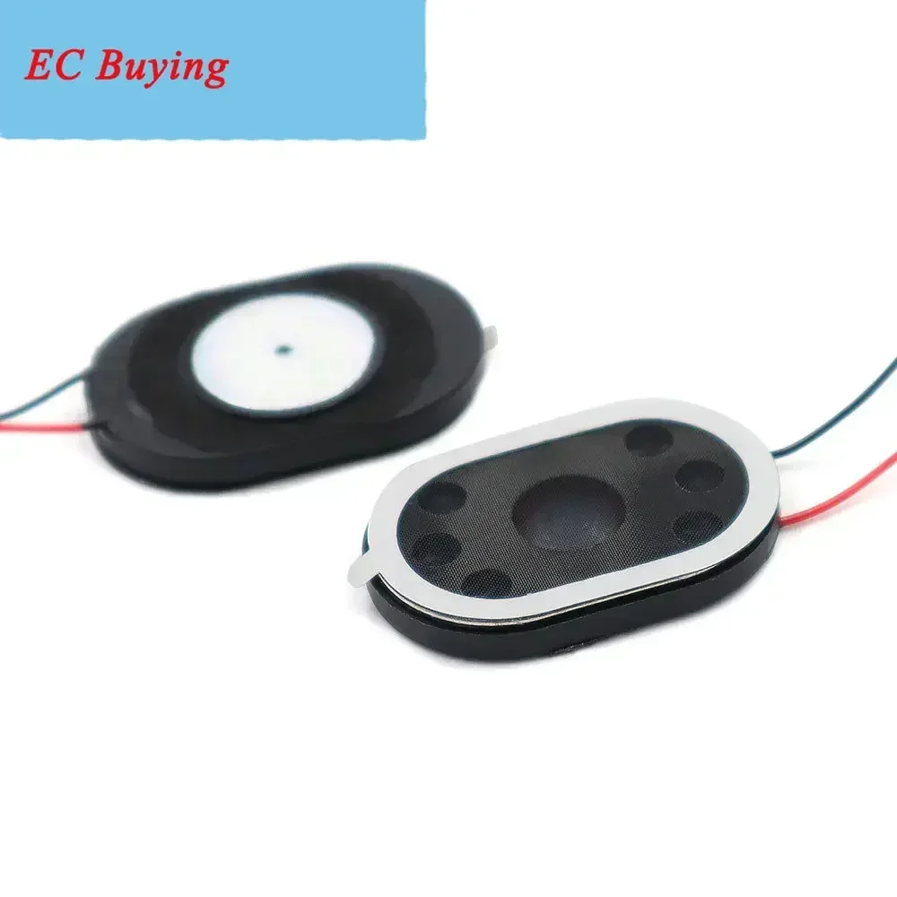 5 قطعة 8R 1 واط 1510 1712 2014 2415 2030 2209 2809 المدرج القرن 8 Ω 1 واط مزدوجة مكبر صوت مغناطيسي 2P 2Pin الصوت 8 أوم مع سلك 60 مللي متر