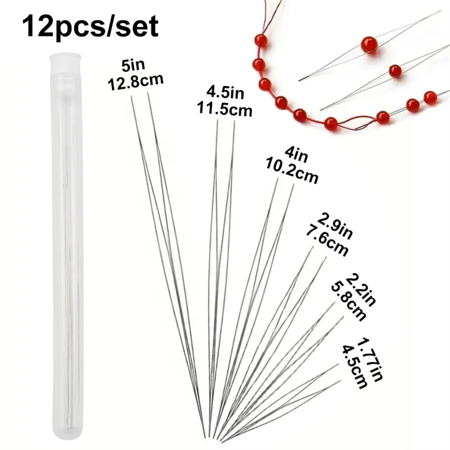 12pcs Cotter Pin Syringe Set For Jewelry Handmade Making Findings Bracelet Necklace Earring Pendants Accessories DIY 4.5-12.8cm