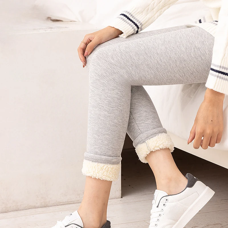 420 جرام عالية الخصر سحابة الصوف طماق النساء الخريف الشتاء سميكة الدافئة طماق بلون أفخم اصطف Thermale طماق Mujer #2