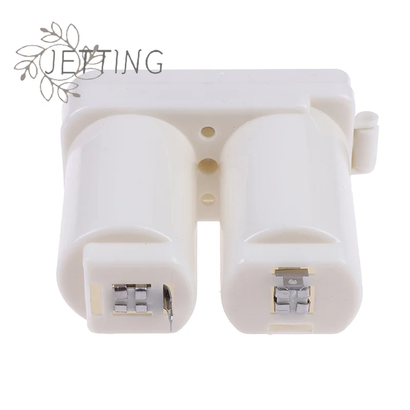 Hot Double Compartments Universal Battery Box for Gas Water Heater Accessories Parts Plastic Double Battery Case(white)